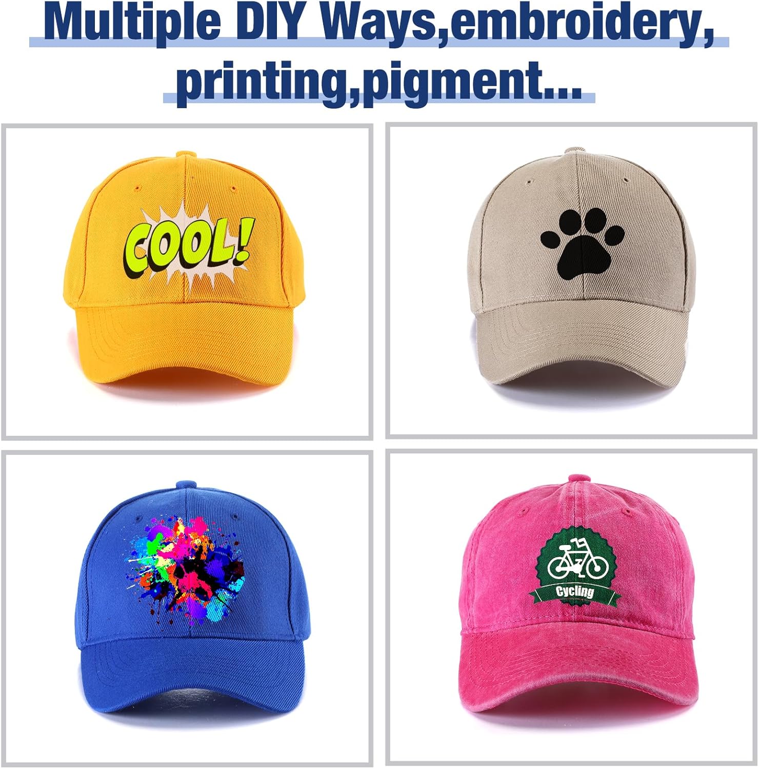 Yahenda 30 Pack Vintage Baseball Cap Washed Denim Distressed Bulk Adjustable Cotton Dad Hat Golf Hats for Women Men