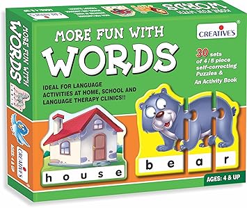 Creative Educational Aids P. Ltd. Birds; Animals Cat Word Puzzle for kids,Multicolor - image, photos