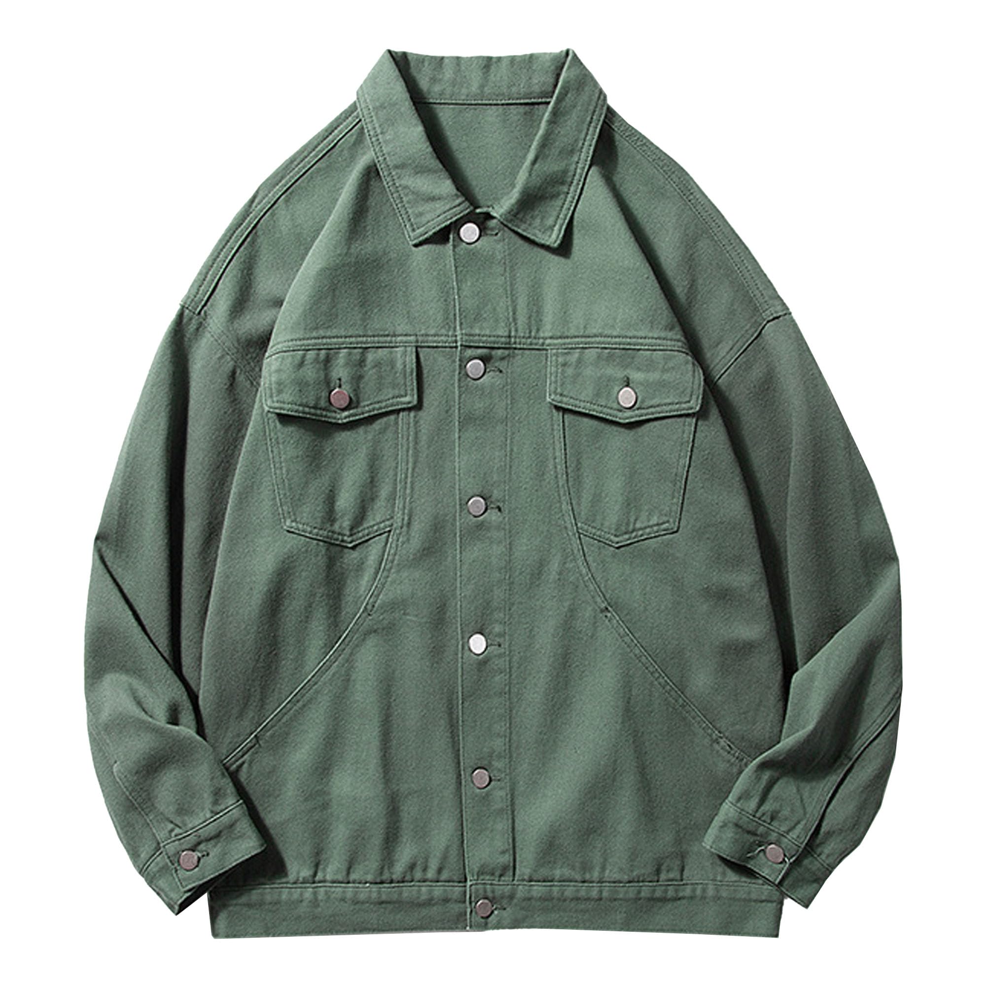 Veste en jean décontracté avec boutons classiques et effet délavé slim
