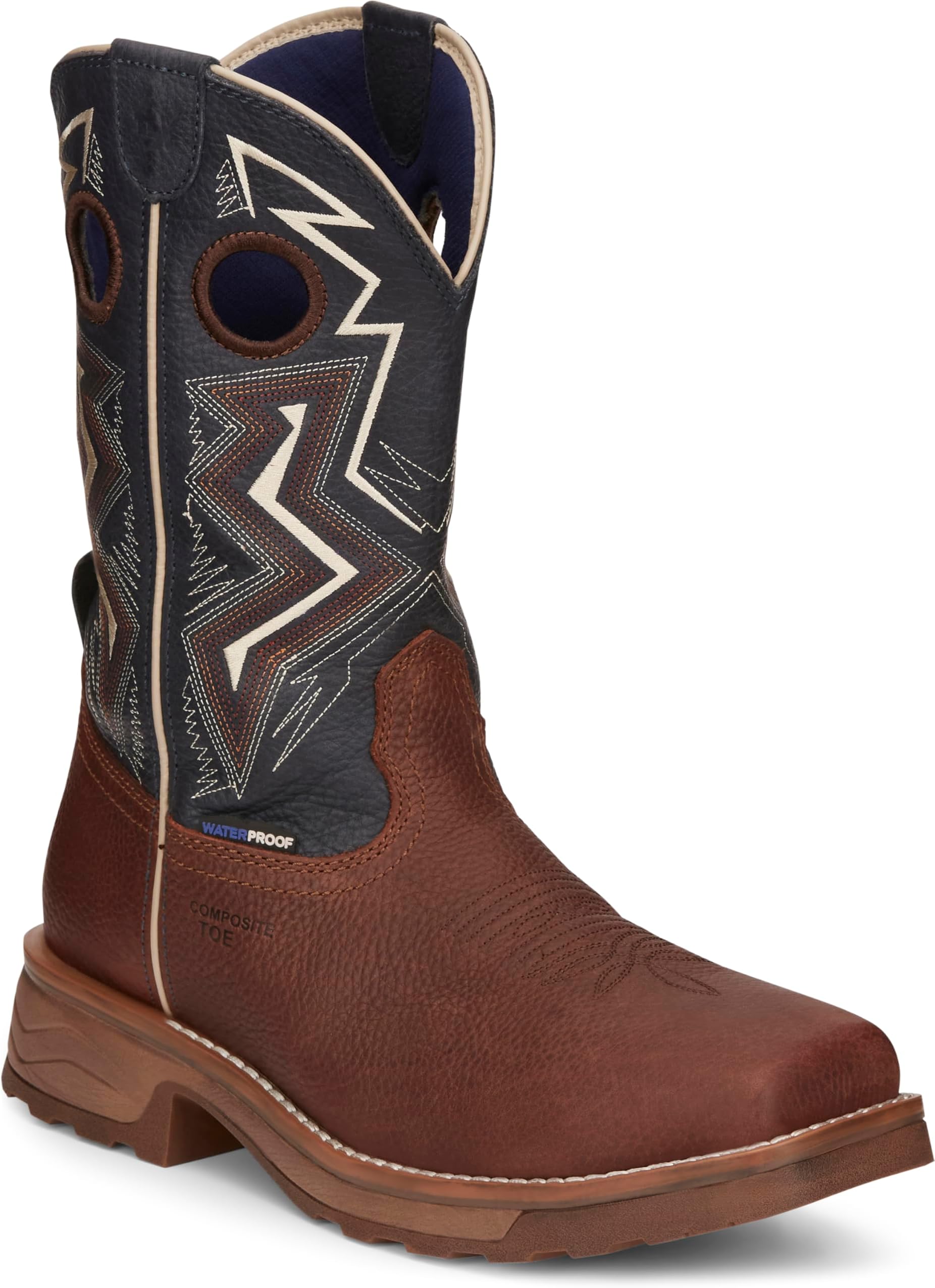 Men's Force 11" Wide Square Composite Toe Waterproof Work Boot