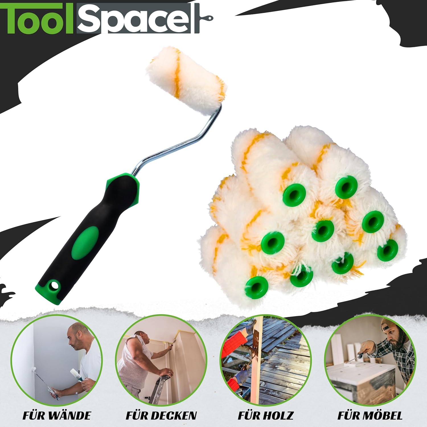 Festőhenger szett részletei