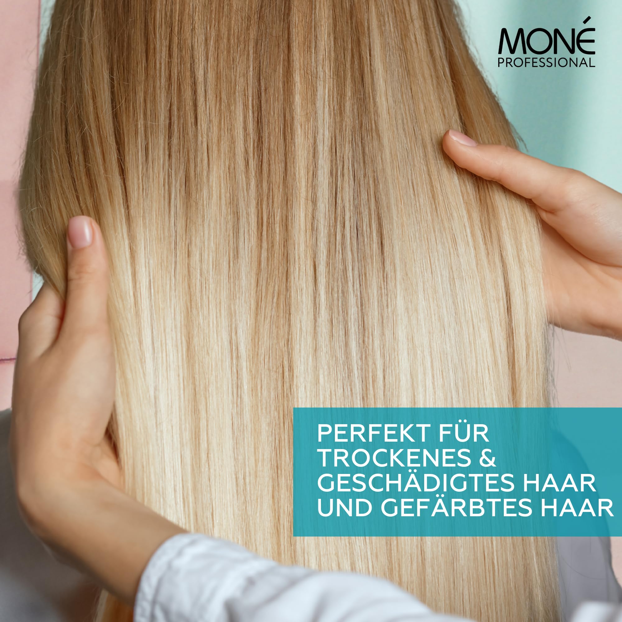 MONÉ PROFESSIONAL - Keratin Leave-in-Conditioner - 10-in-1 - hitzeschutz für haare (Blau + 2 Rosa)