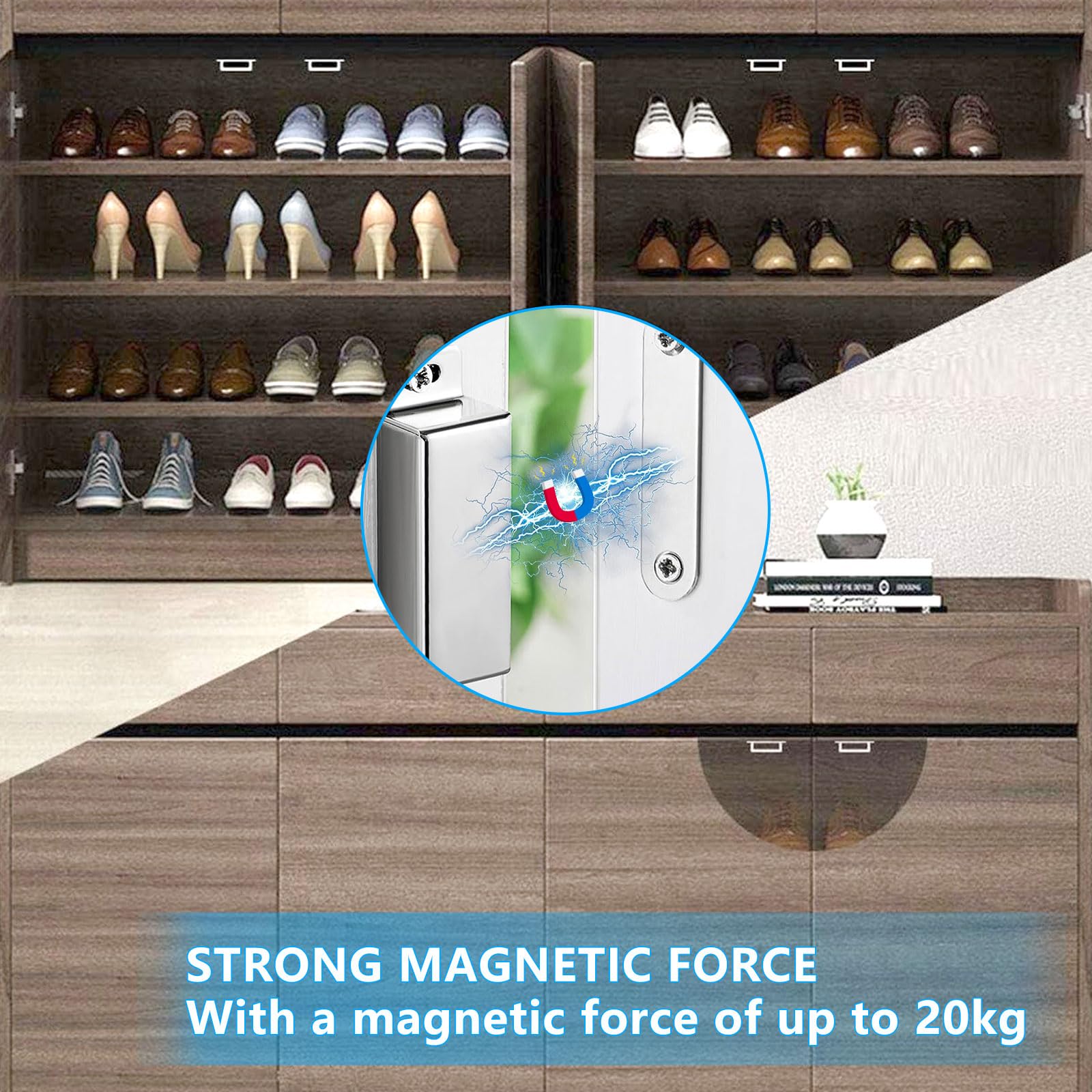 Cierre Magnetico Puerta Weploda 6 Piezas Imanes Puertas Armario, Armario,  Cierres Magnéticos Para Puertas De Armarios, Acero Inoxidable Armario,  Imanes Para Armario Puerta De Cocina Cajón Cierre Iman Puerta, image size:1600x1600