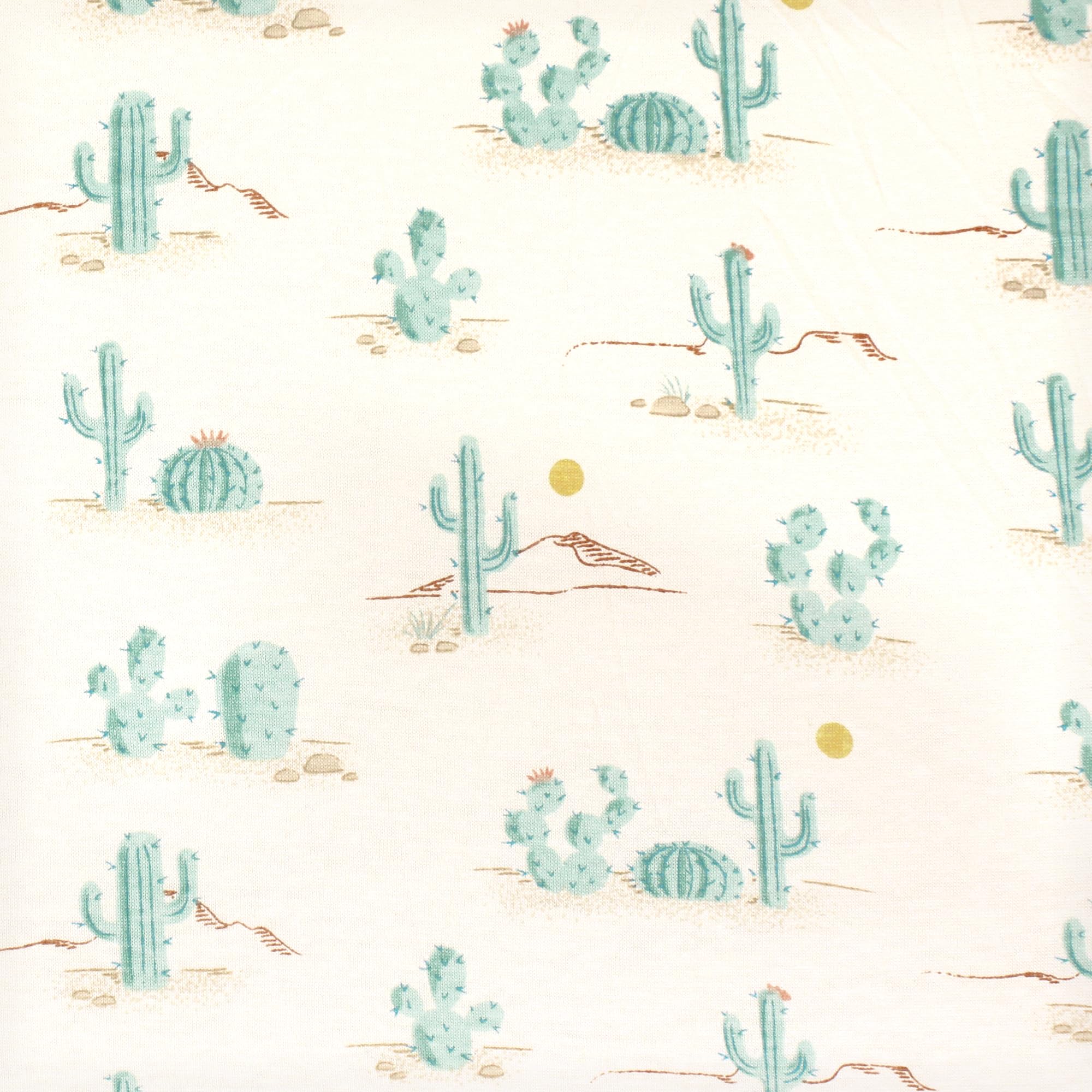 Hudson Baby Funda de almohada unisex de algodón para bebé, cactus del desierto, talla única
