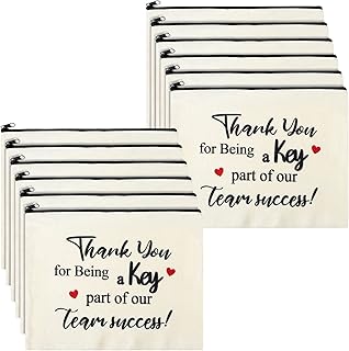 24 Pcs Appreciation Gift for Coworkers Employee Cosmetic Makeup Bags Thank You Team Gifts Retirement Farewell Goodbye Day Gifts for Leader Colleagues