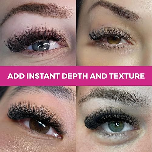 Miniatura 7 de 500 extensiones de pestañas Camellia  5D 0.07 Tamaño 8-0.394-0.472 in Curl C  Pestañas de volumen americano múltiples longitudes extensiones de