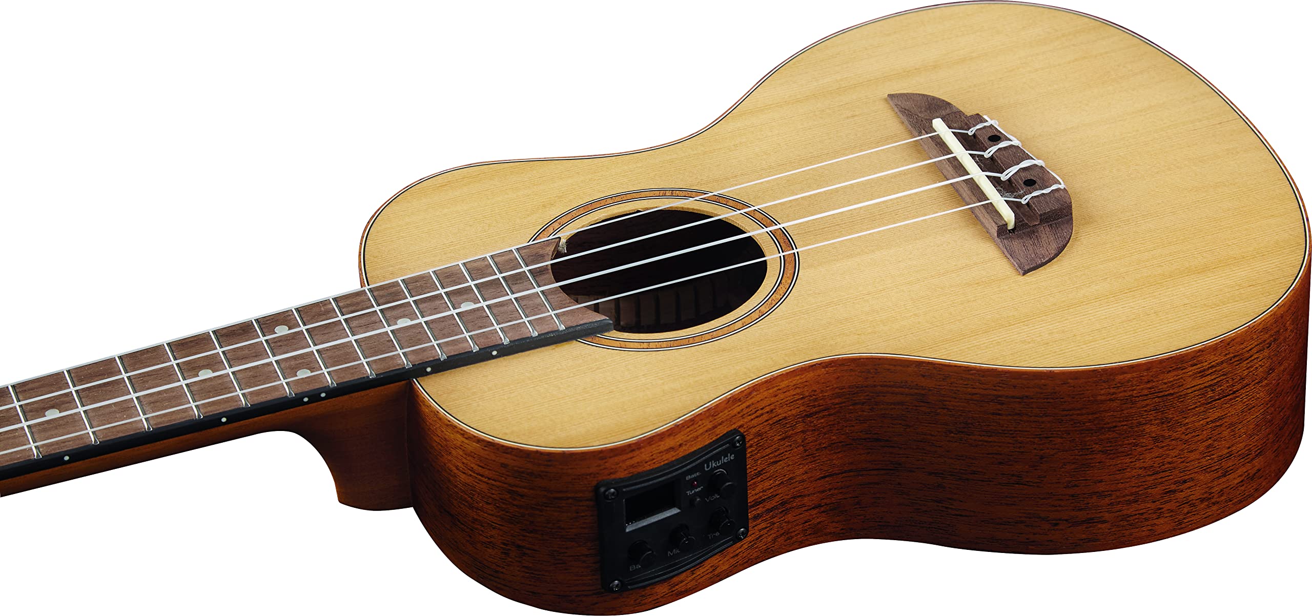 EKO GUITARS – UKU EVO Ukulélé Ténor EQ, Ukulélé EVO Ténor avec Égaliseur, Éclisses et Fond en Acajou, Table en Cèdre, Couleur Natural