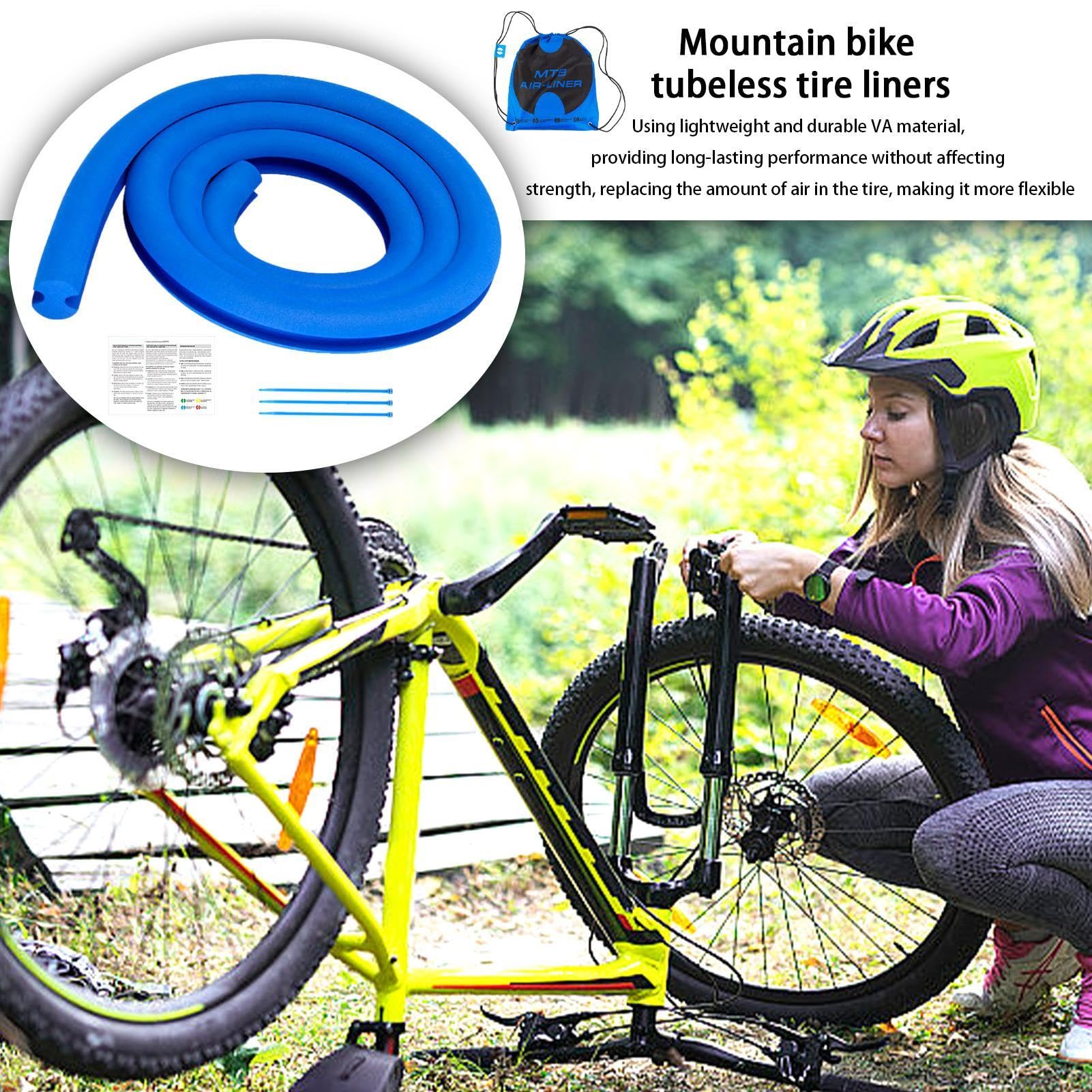 Fahrradreifeneinsatz, Schaumstoff-Reifeneinsatz, Schutz für Mountainbike, Schutz-Reifen, für Mountainbike, Rennrad Sport & Freizeit