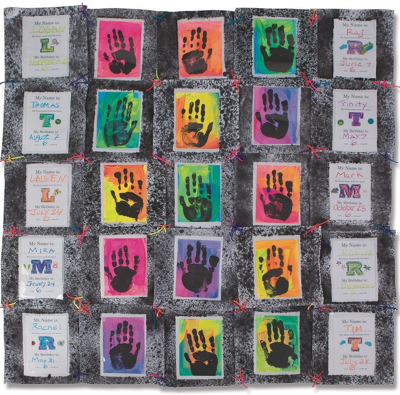 Color Me Photo Quilt - Includes 25 Blank Squares, Cotton/Polyester Blend, White