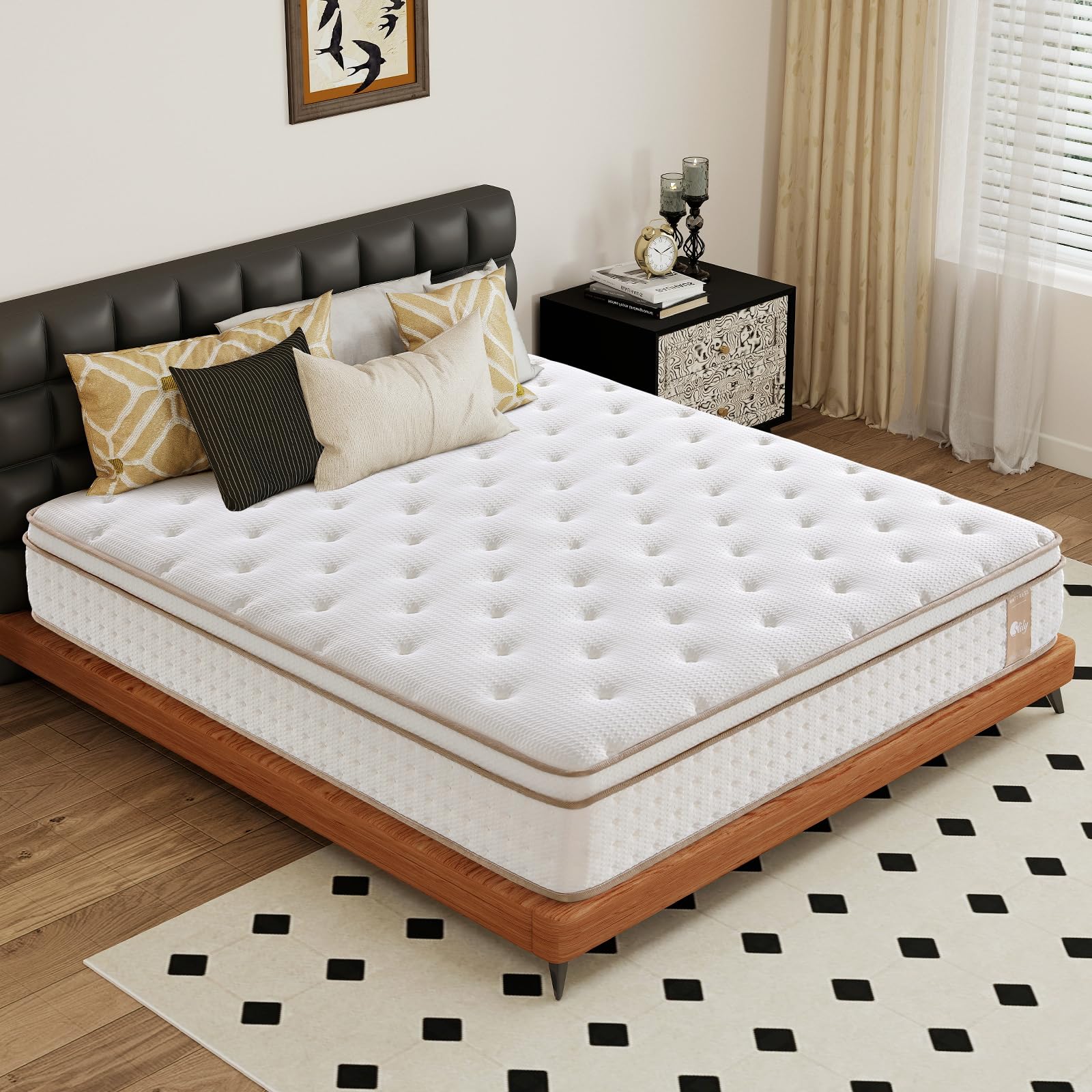 Premium-Matratze 180x200 H3 Produziert nach Deutschem Qualitätsstandard, Höhe 30cm Federkernmatratze mit Öko-Tex Zertifiziert, 7-Zonen 1.000er Tonnentaschenfederkernmatratze
