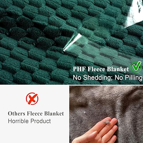 Miniatura 4 de PHF Manta de forro polar de franela ultra suave tamaño King, manta de forro polar jacquard 3D de 140 GSM, para otoño e invierno, no se desprende, no