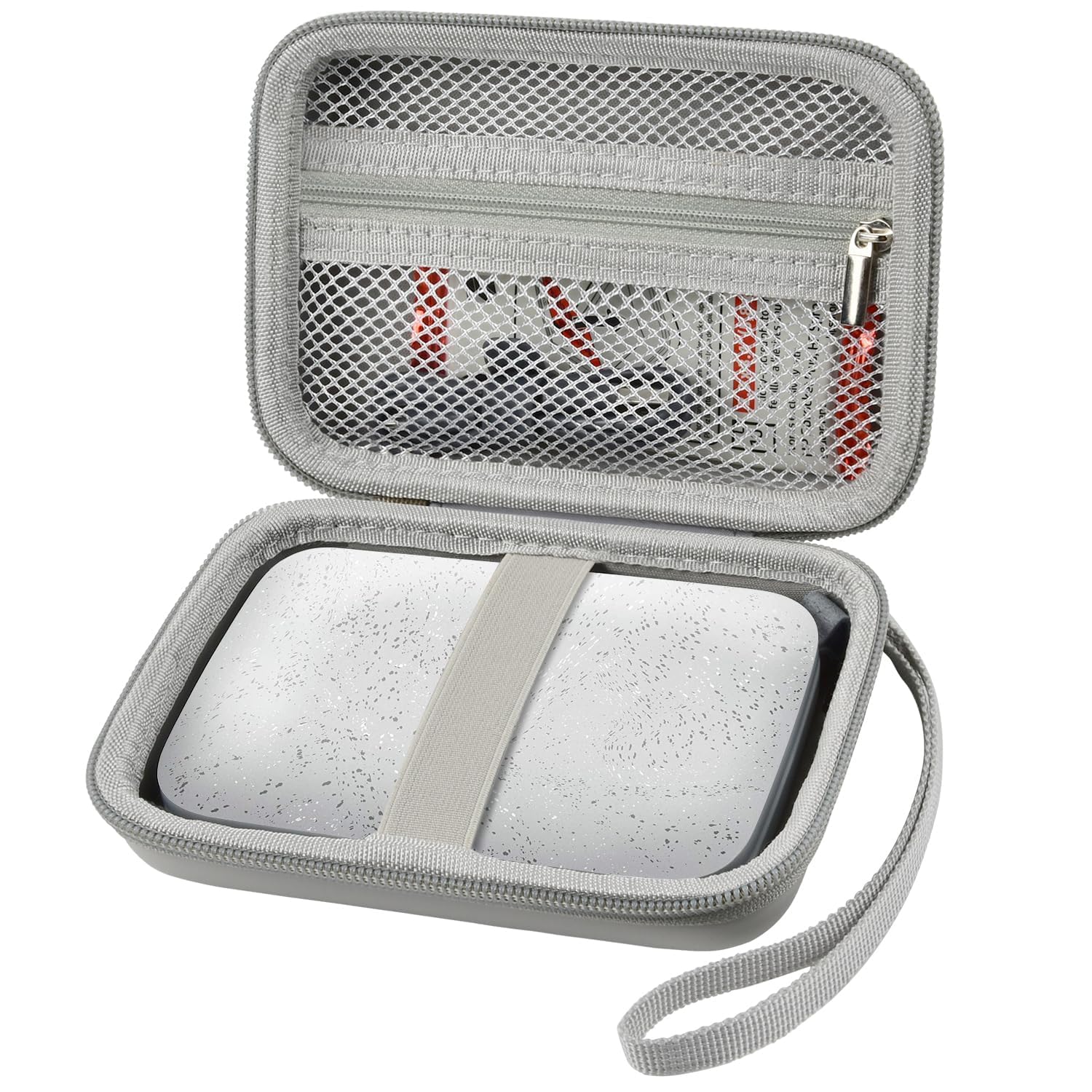 OHEDMEH POPOH-81 | Grauer Organizer, Platz für Fotopapier, USB-Kabel und kleines Zubehör, Schulprojekte, Partys und Ausflüge – nur Box