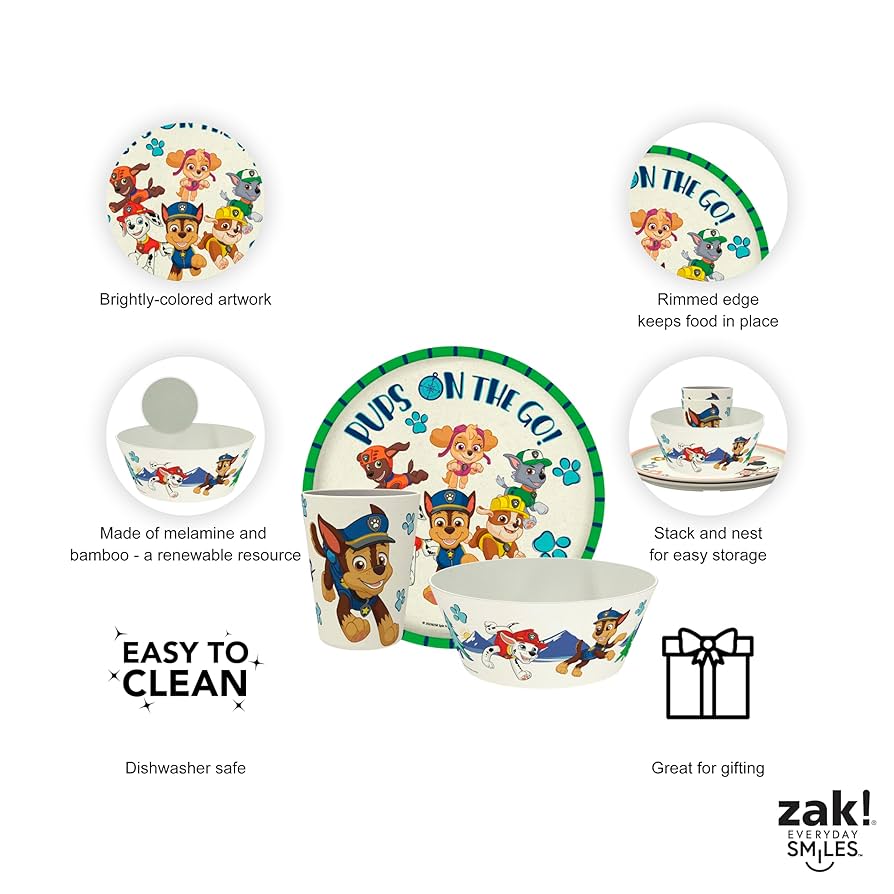 zak designs bluey dinner set