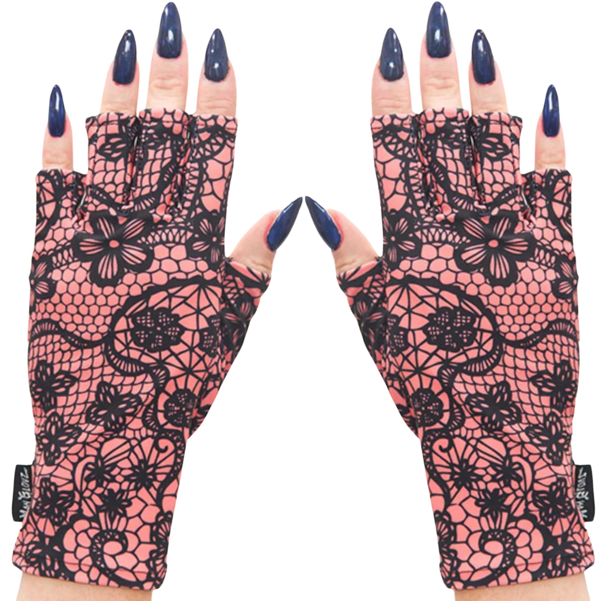 ManiGlovz - UPF 50+ UV Light Protective Nail Gloves | Gel Manicure Gloves and Anti UV Fingerless Gloves for Women | Can be Used as Sun Protection