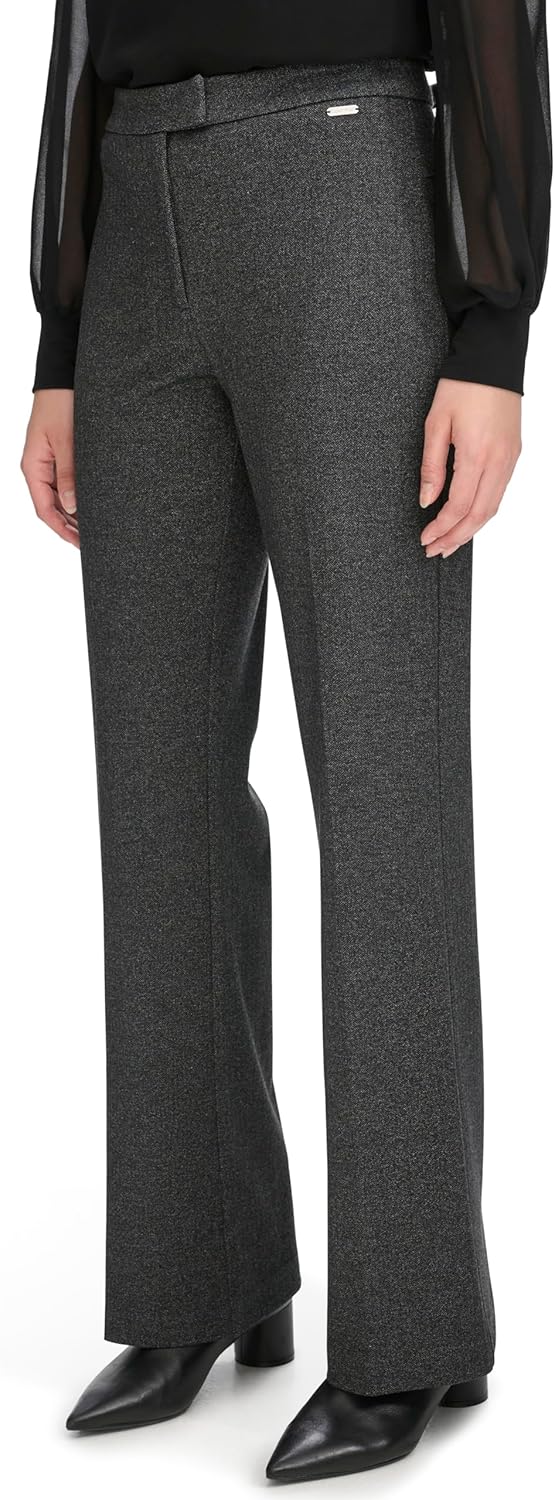 Calvin Klein Womens Herringbone Pants - Image 3