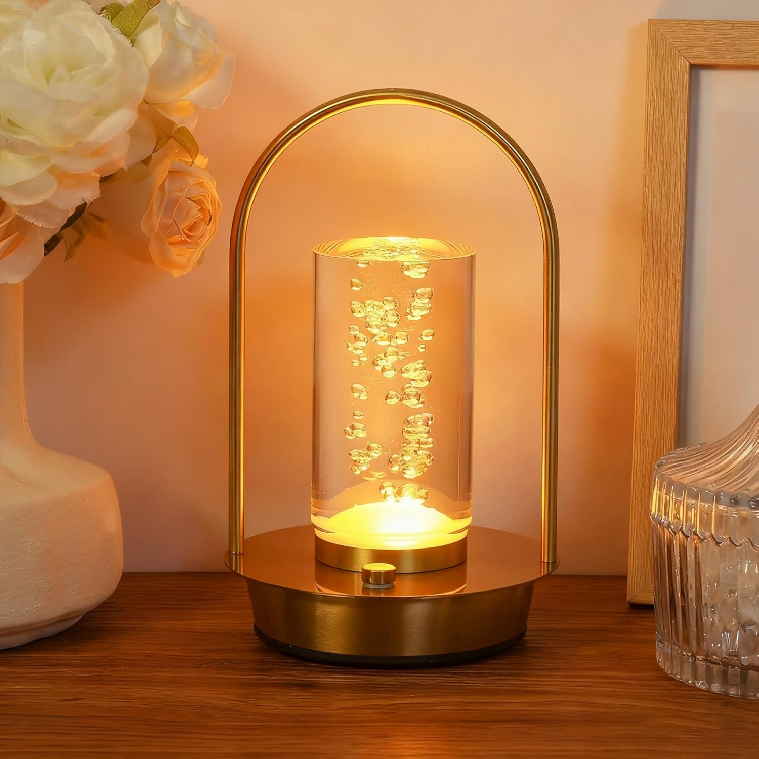 Rechargeable Table Lamp Portable Night Light Minimalist Modern Flexible for Bedroom Outdoor Camping KTV Bar Office Kitchen