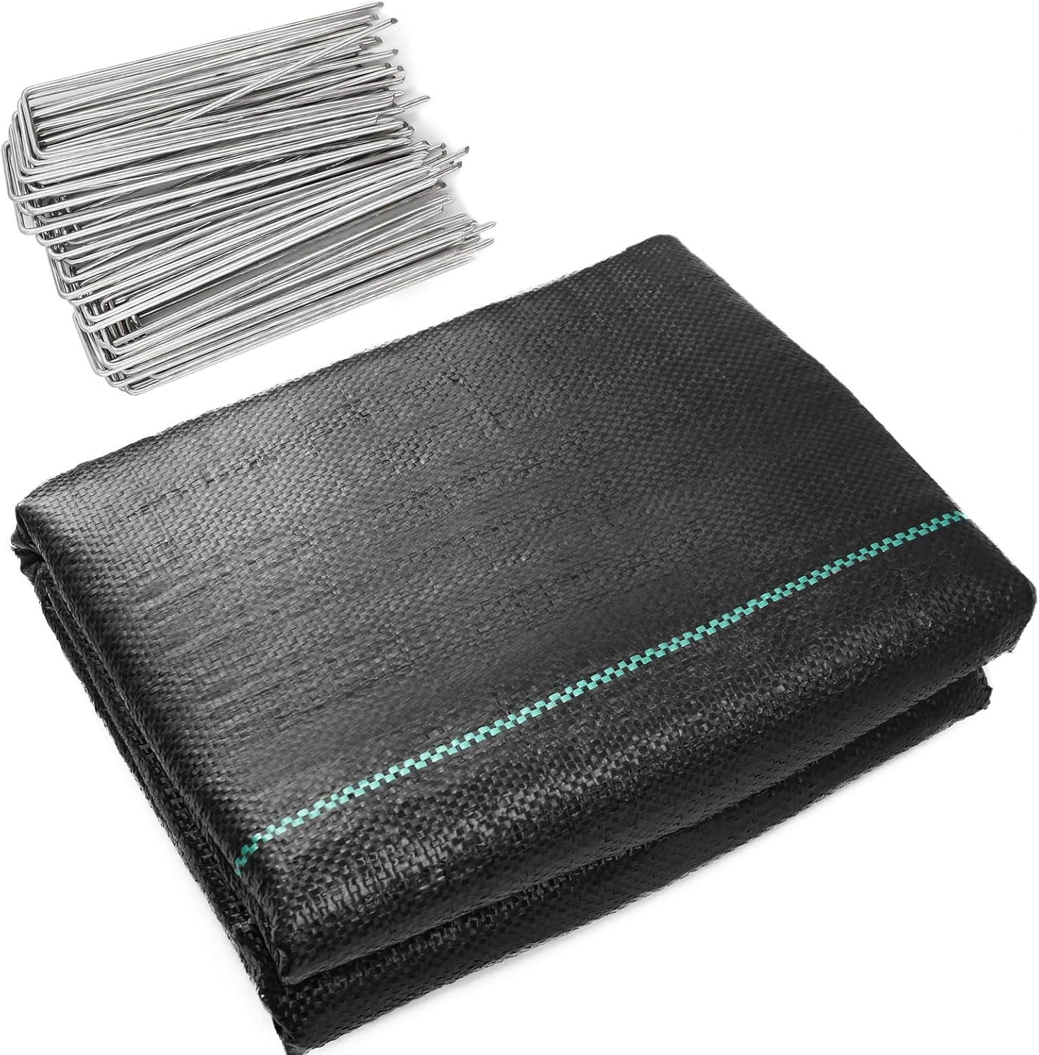 Abimars 1m x 10m Weed Control Membrane,Heavy Duty UV Stabilised Woven PE Weed Control Fabric