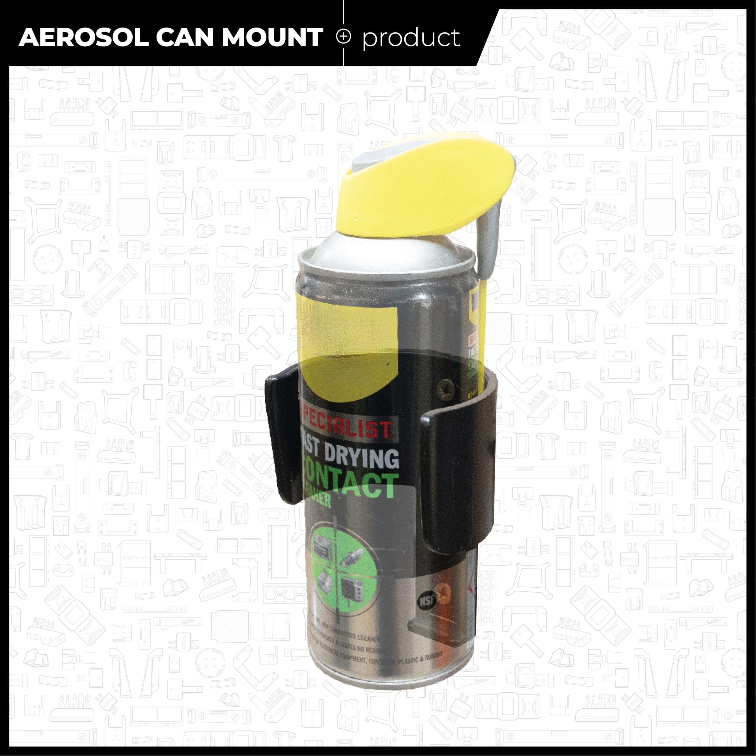 StealthMounts Support De Tube V2 Lot De 2 - Noir - Fabriqué Au Royaume-Uni Pour Tubes Silicone Et Adhésif