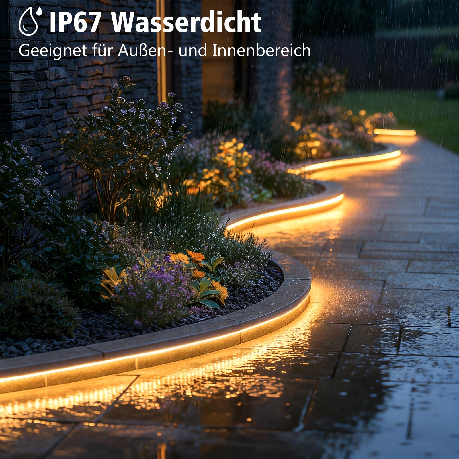 CCILAND COB Bande LED 15M Blanc Chaud 2700K, 24V Dimmable Bande LED avec Minuterie Étanche Flexible Ruban LED Adhésif pour Maison Cuisine Intérieur Extérieur DIY Décoration