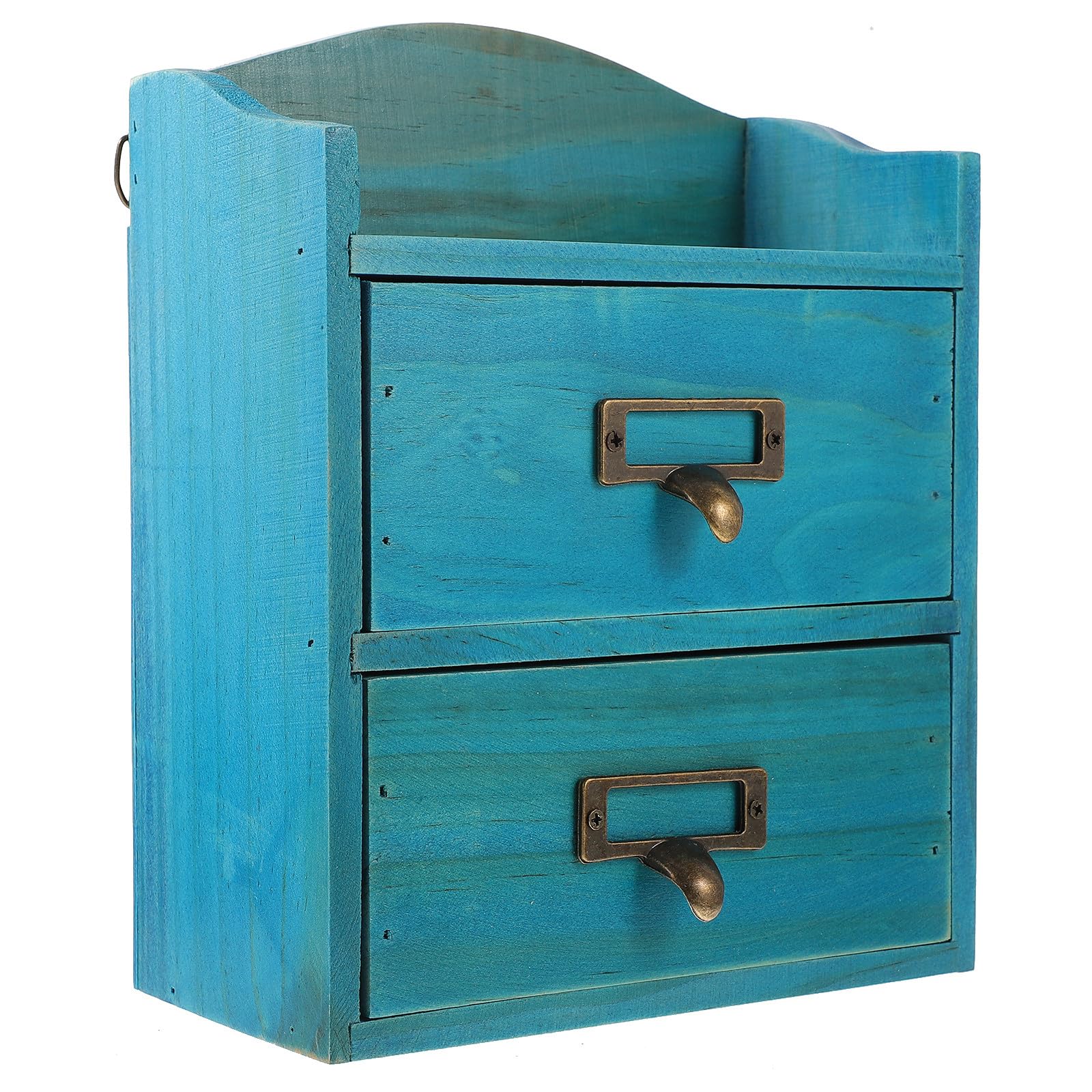 MAGICLULU Organizer Contenitore Multipurpose a 2 Livelli in Legno per e Cosmetici da Scrivania per Camerette e Spazi Piccoli
