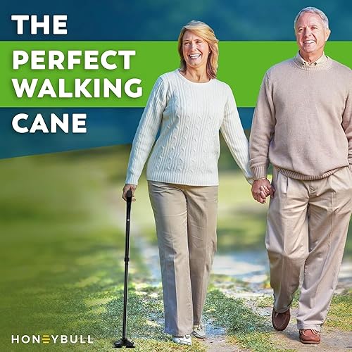 Miniatura 26 de Walking Cane for Men & Women Foldable, Adjustable, Heavy Duty, Free Standing, All Terrain, Collapsible Walking Sticks for Seniors & Adults Púrpura