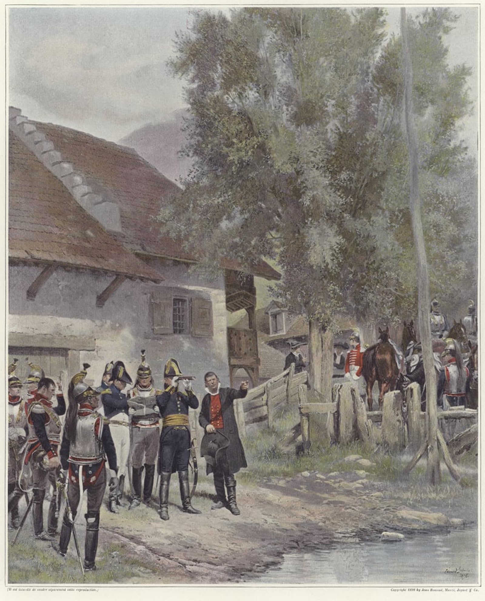 SERENDIPITP Aesthetic Poster Photo Wall Print Retro Picture Intelligence Officers by Jean Baptiste Edouard Detaille Modern Wall Artwork for Home Decor 60x90cm