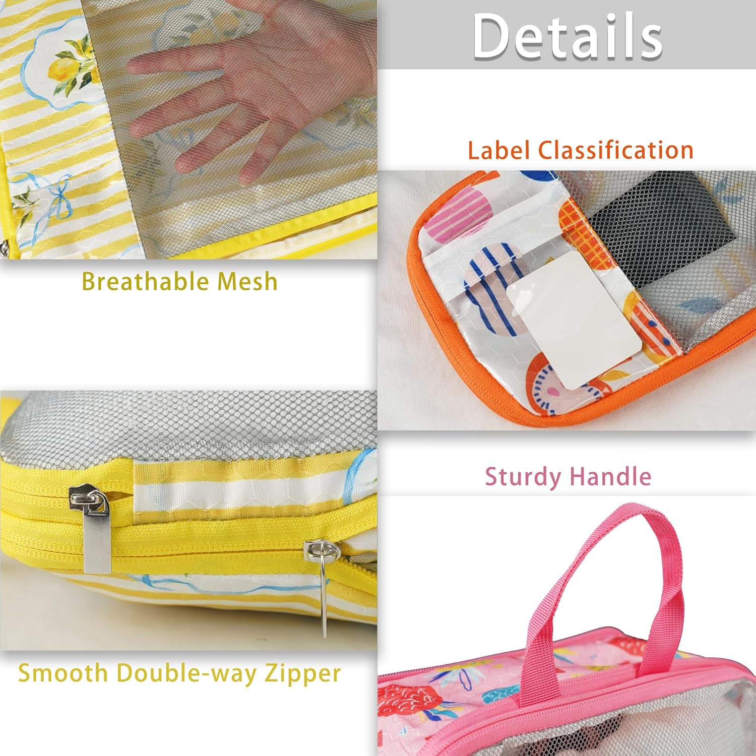 7 Pcs Compression Packing Cubes for Travel Luggage, Lightweight Suitcase Organizer Bags Set, Compression Packaging Cube for Travel Essentials, Packing Cubes for Carry on Suitcase - Image 4