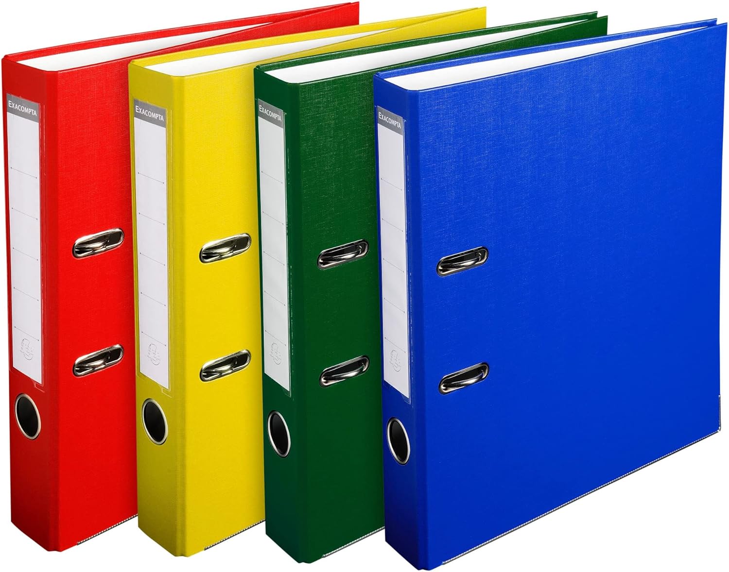 Exacompta - Ref 915400B- PP Lever Arch File - 320 x 290mm in Size, Suitable for Storing A4 Documents, 50mm Spine, Reinforced Finger Pull - Assorted Colours (Pack of 20)