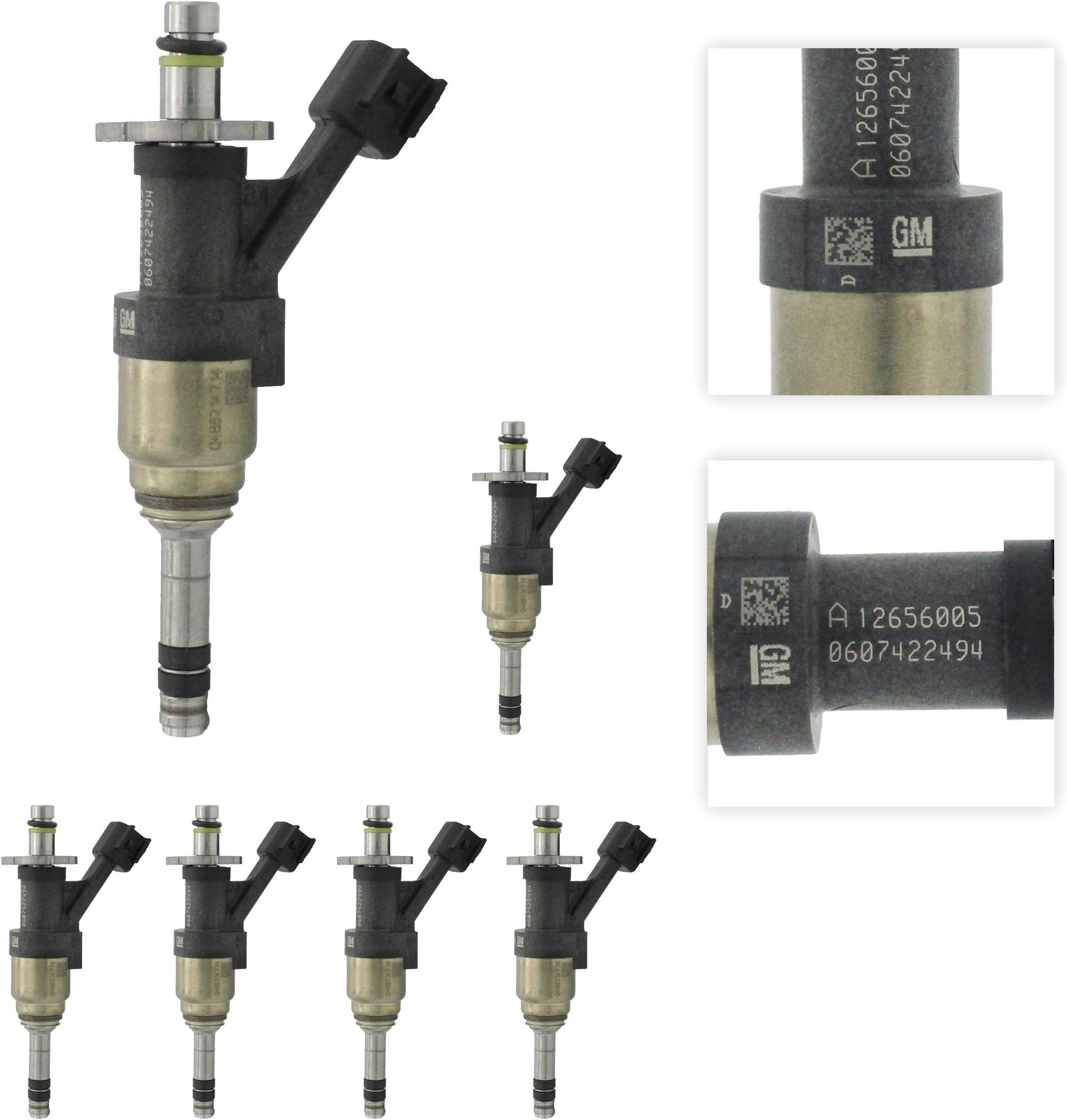 GM 12707873/12709470 Original Equipment Nominal Flow Direct Fuel Injector Set (6)