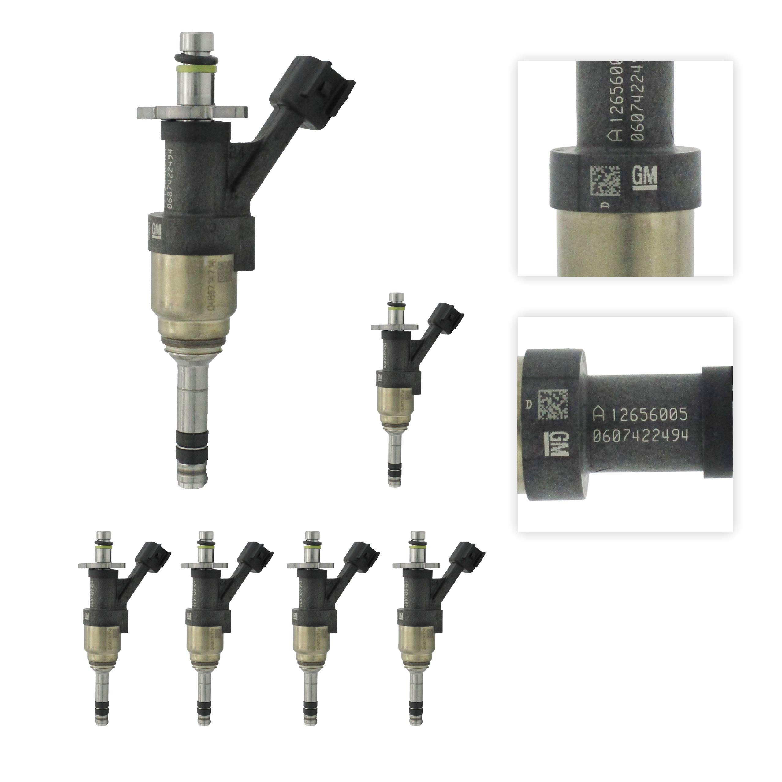 GM 12707873/12709470 Original Equipment Nominal Flow Direct Fuel Injector Set (6)