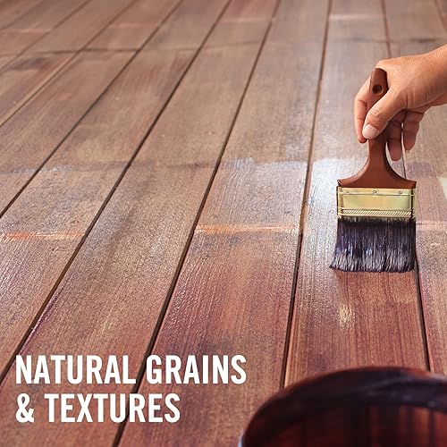 Vista 4 de Aceite de linaza crudo 100% puro para acabado de madera, acondicionador y protección para muebles de interior y exterior, pisos, cubiertas, 1 galón