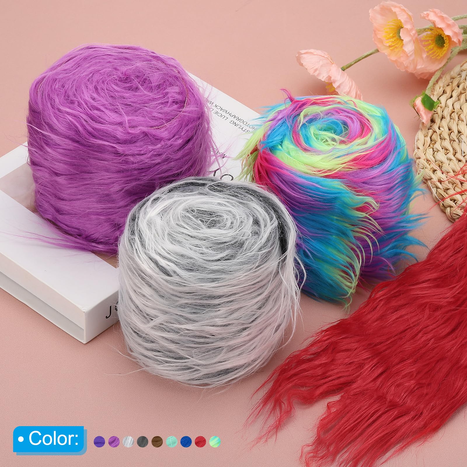 Barba Finta Per Gnomi Fai Da Te Kiskick 1 Rotolo Di Nastri Di Pelliccia  Sintetica Decorativi Attraenti Fai Da Te Shaggy Peluche Barba Gnomi Fai Da  Te, image size:1600x1600