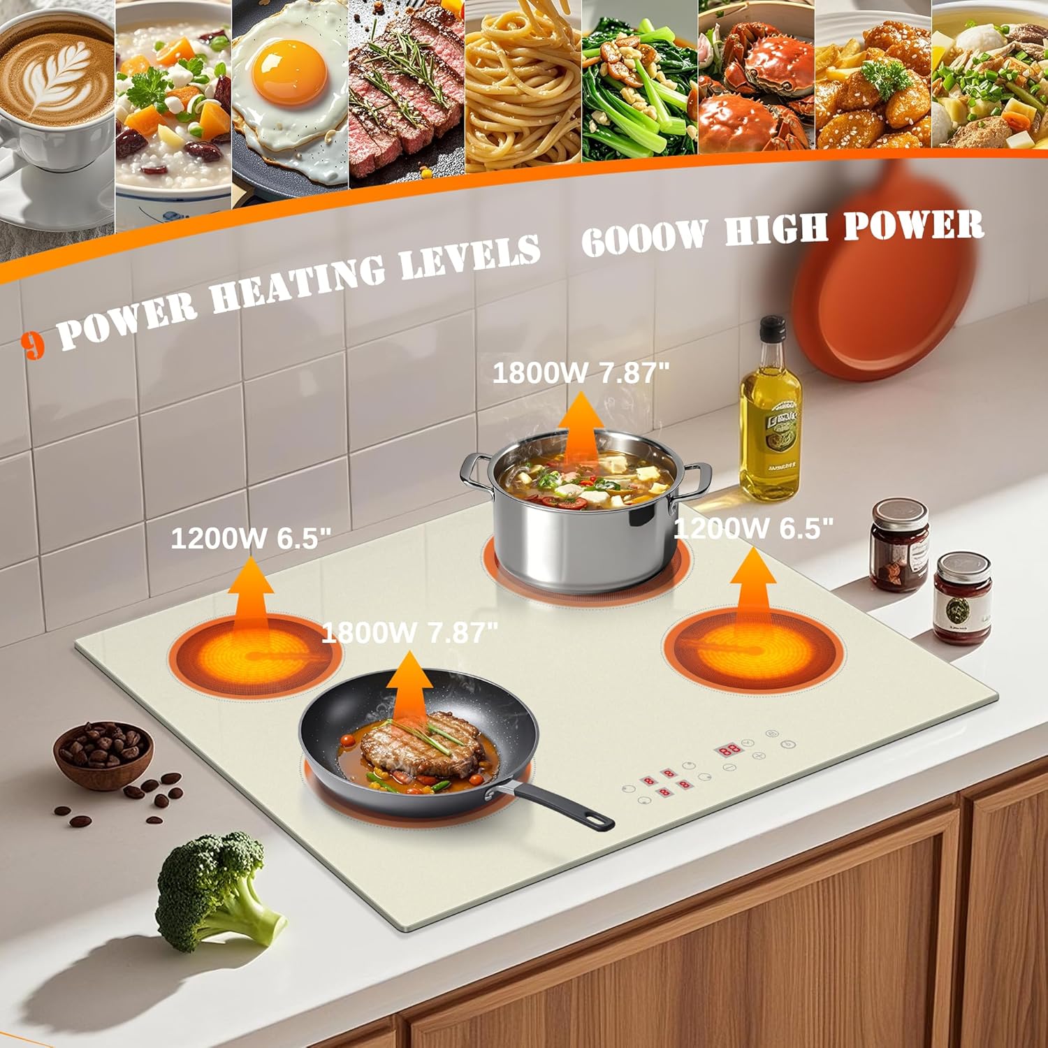 2 Burner and 4 Burner Electric Cooktop