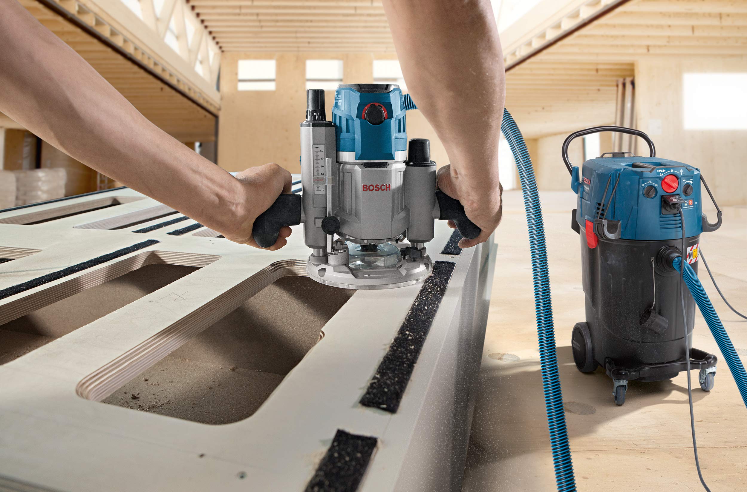 Bosch Professional 10 worków jednorazowych z polietylenu (osprzęt do odkurzaczy GAS 35 H AFC, GAS 35 M AFC, GAS 55 M AFC)