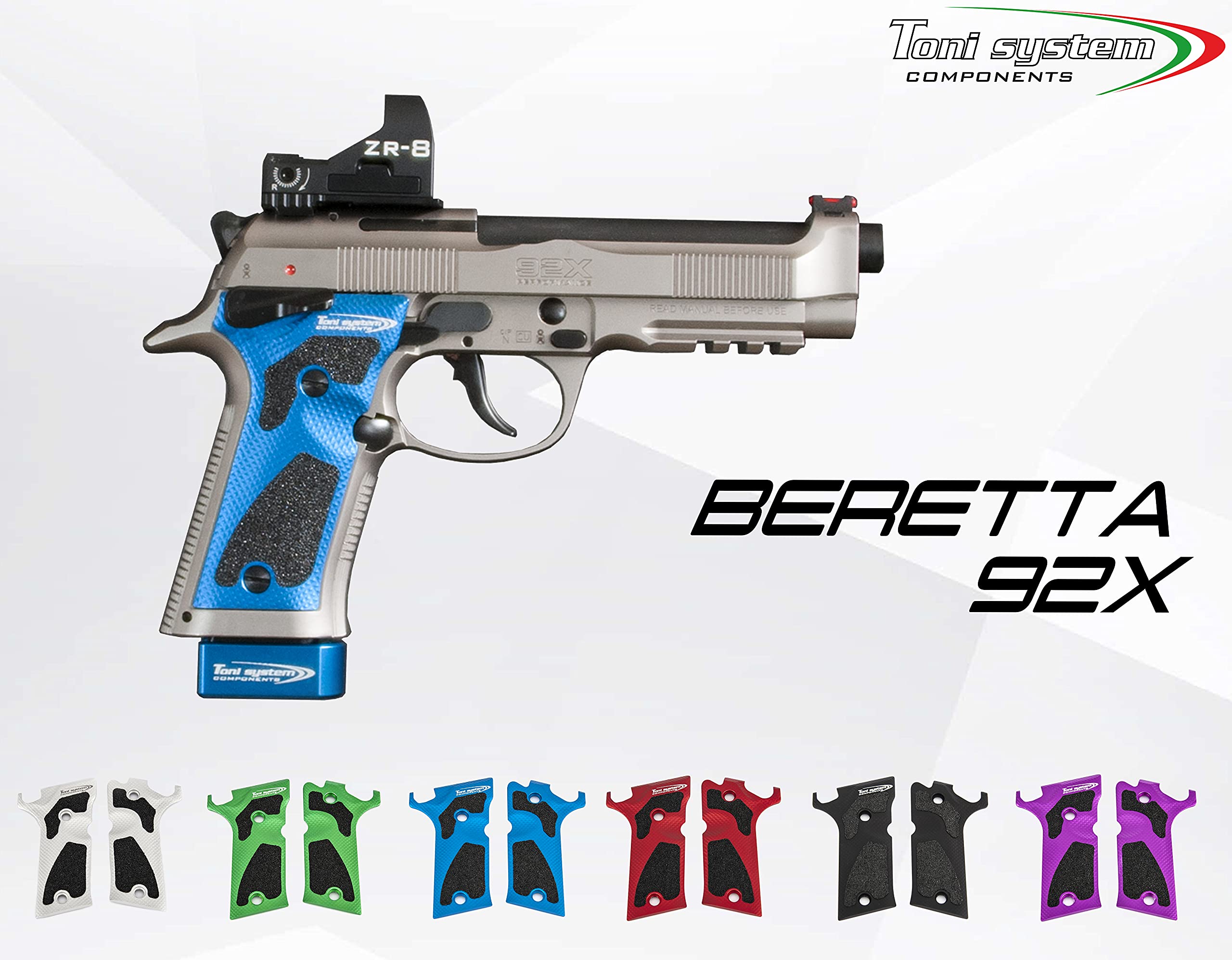 Art. GB92X Guancette 3D per Pistola Beretta 92x
