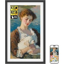 BIGASUO 21.5" Large Digital Picture Frame 64GB, Frameo Digital Photo Frames WiFi with 1920x1080 FHD IPS Touch Screen, Share Photos/Videos Via Frameo App/USB/SD, Photo Gifts for Parent and Grandparent