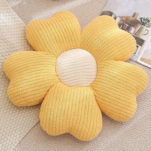 Miniatura 8 de Almohada en forma de flores, almohada con flores en la silla, cojines decorativos para el hogar, cojines de flor de cerezo (50 x 50, blanco y