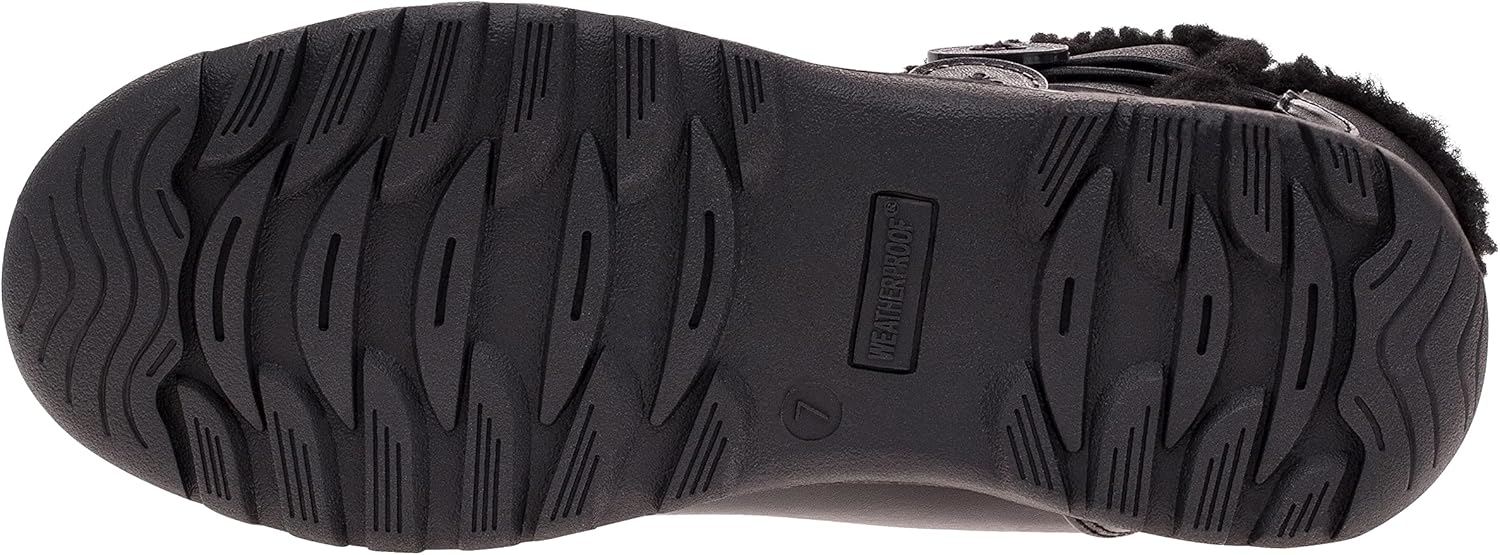 Weatherproof Women's Miranda Insulated Snow Winter Boots with Zipper 10 Black