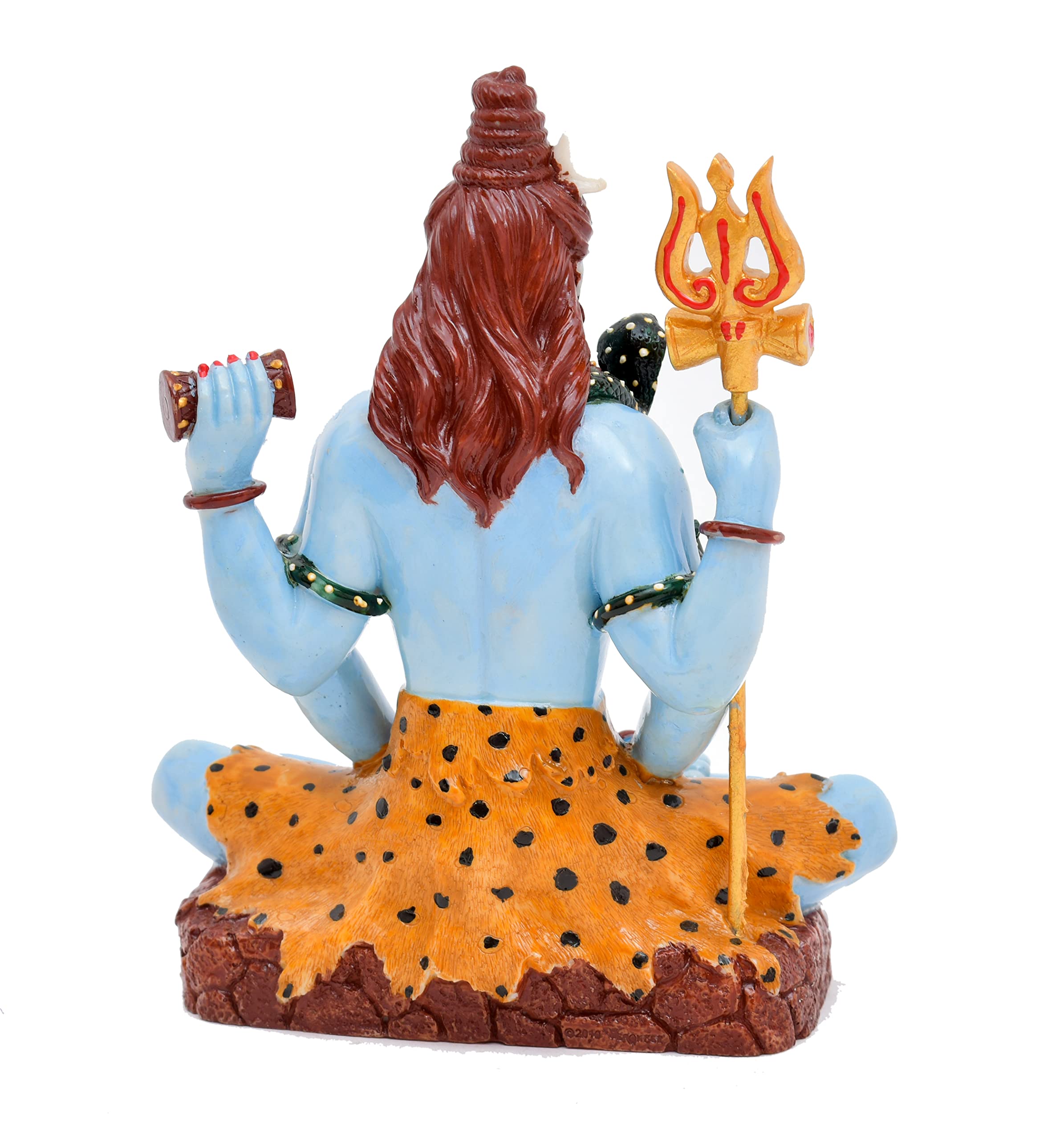 Archna Handicraft Polyresin Shiv Ji Murti for Pooja Room Figurines Idol Mahadev Sculpture (8 x 5.5 Inches) - Image 2 thumbnail