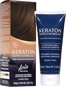 Keraton Tonalizante Banho de brilho 100g Avelã Louro escuro