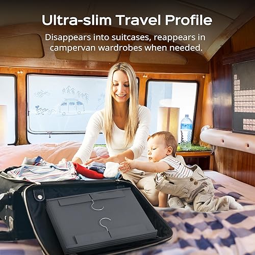 Miniatura 2 de Organizadores y almacenamiento de armario colgantes profundos, estantes de almacenamiento colgantes para armario con 5 estantes y 4 bolsillos de