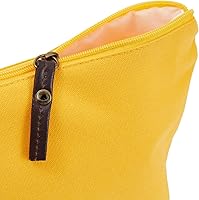 Vista 5 de Glamlily Paquete de 6 pequeñas bolsas de maquillaje de lona para cosméticos para mujeres con cremallera, 3 colores y diseños (8 x 4 x 6 pulgadas)