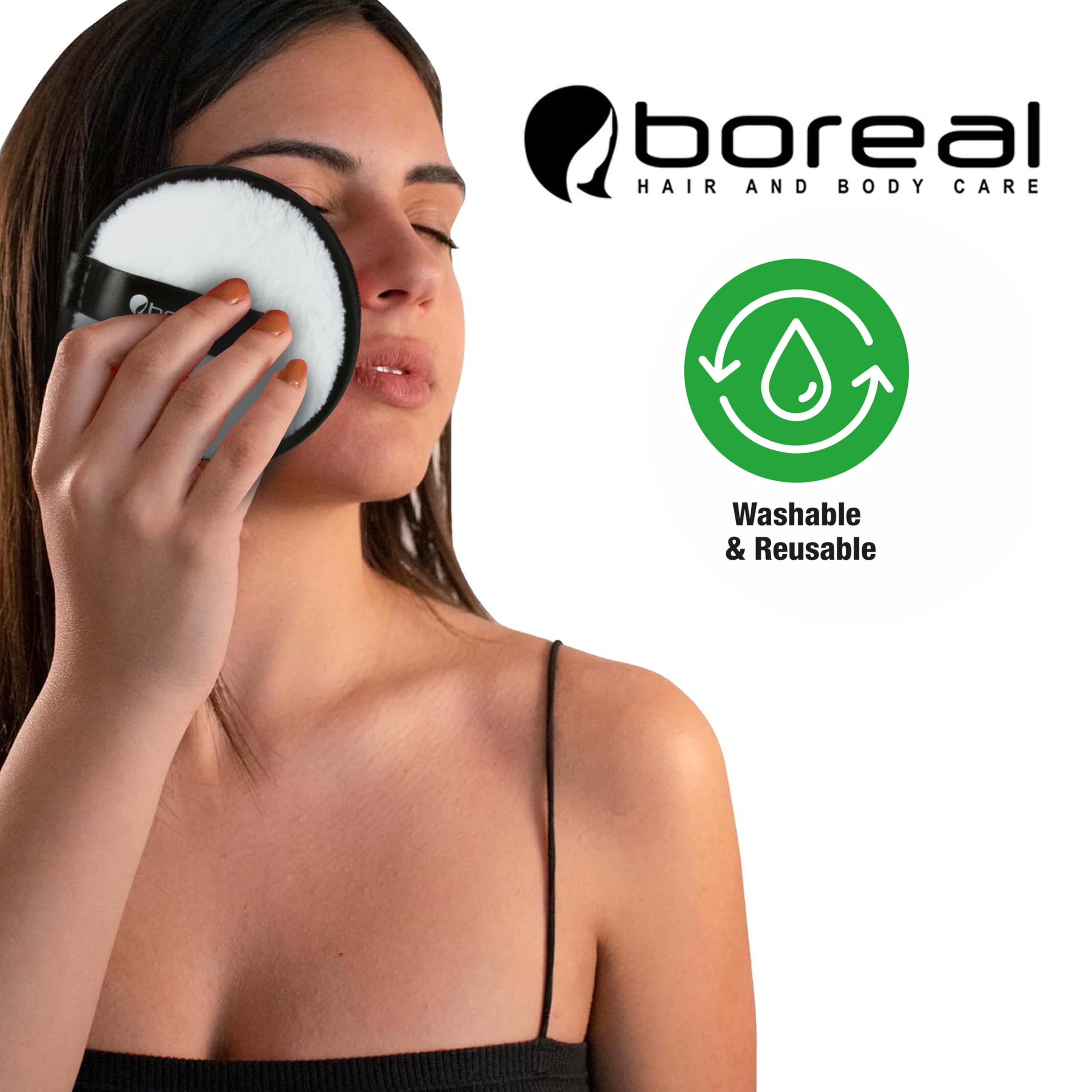 Confezione Da 24 Dischetti Struccanti Lavabili in Microfibra, Spugne Di Cotone Struccanti Organiche, Spugne Detergenti Facciali Riutilizzabili, Adatto Per La Rimozione Del Trucco, La Pulizia Del Viso