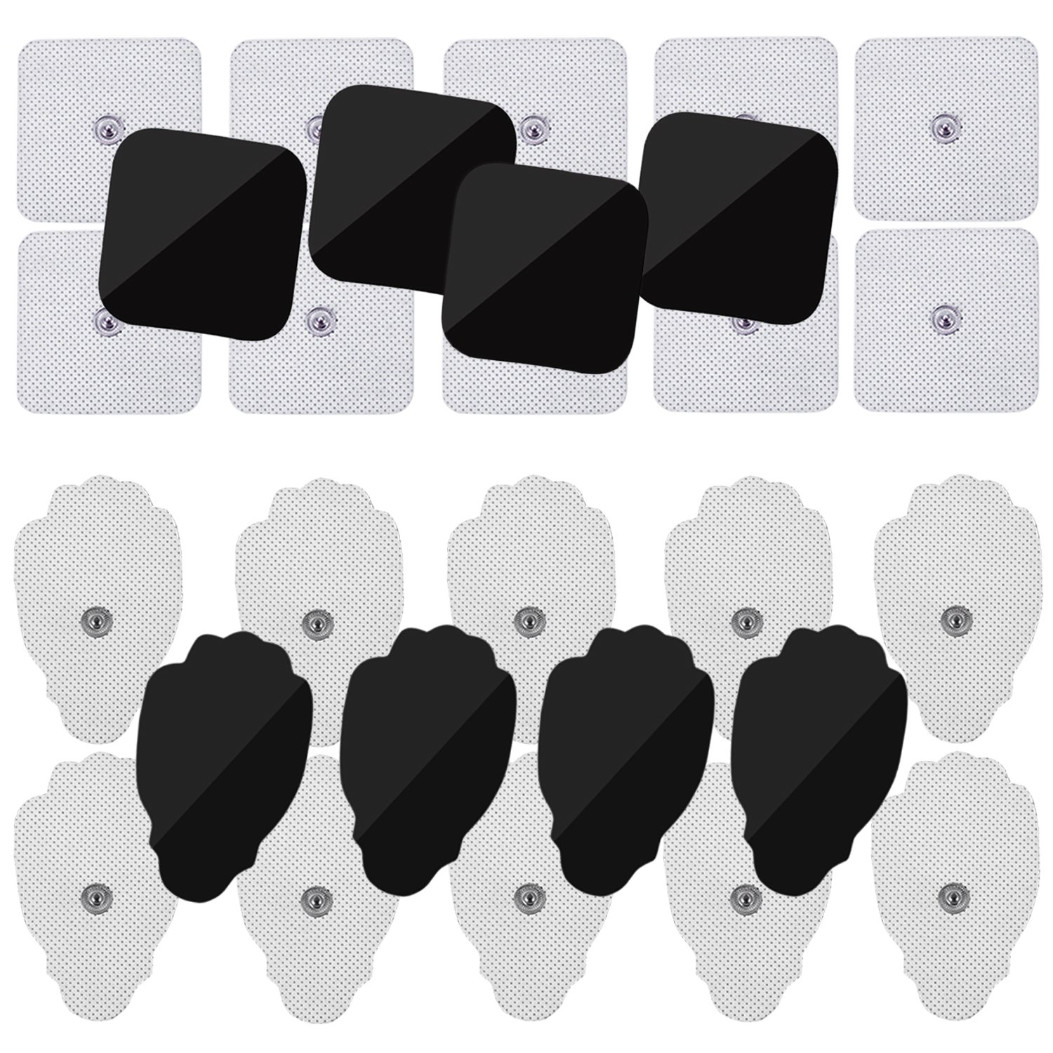 Electrodes Pads,Guckmall Updated Electrodes Body Pads Gel Adhesive with 3.5 mm Connector, 28pcs