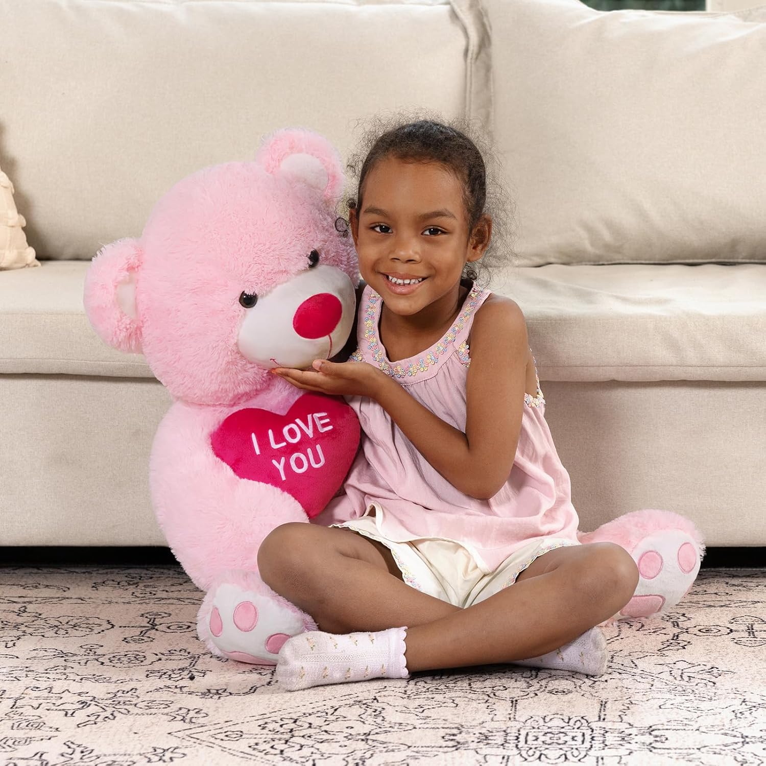 MaoGoLan Big Teddy Bear with I Love You Red Heart, 36" Cuddly Large Teddy Bear Gift for Kids,Boyfriend,Girlfriend.Wife - Image 3