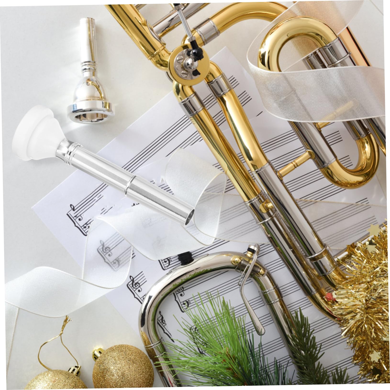 FAVOMOTO Trumpet Mute Nozzles Set of 3 Trumpet Mouthpiece Gear for Beginners Professionals