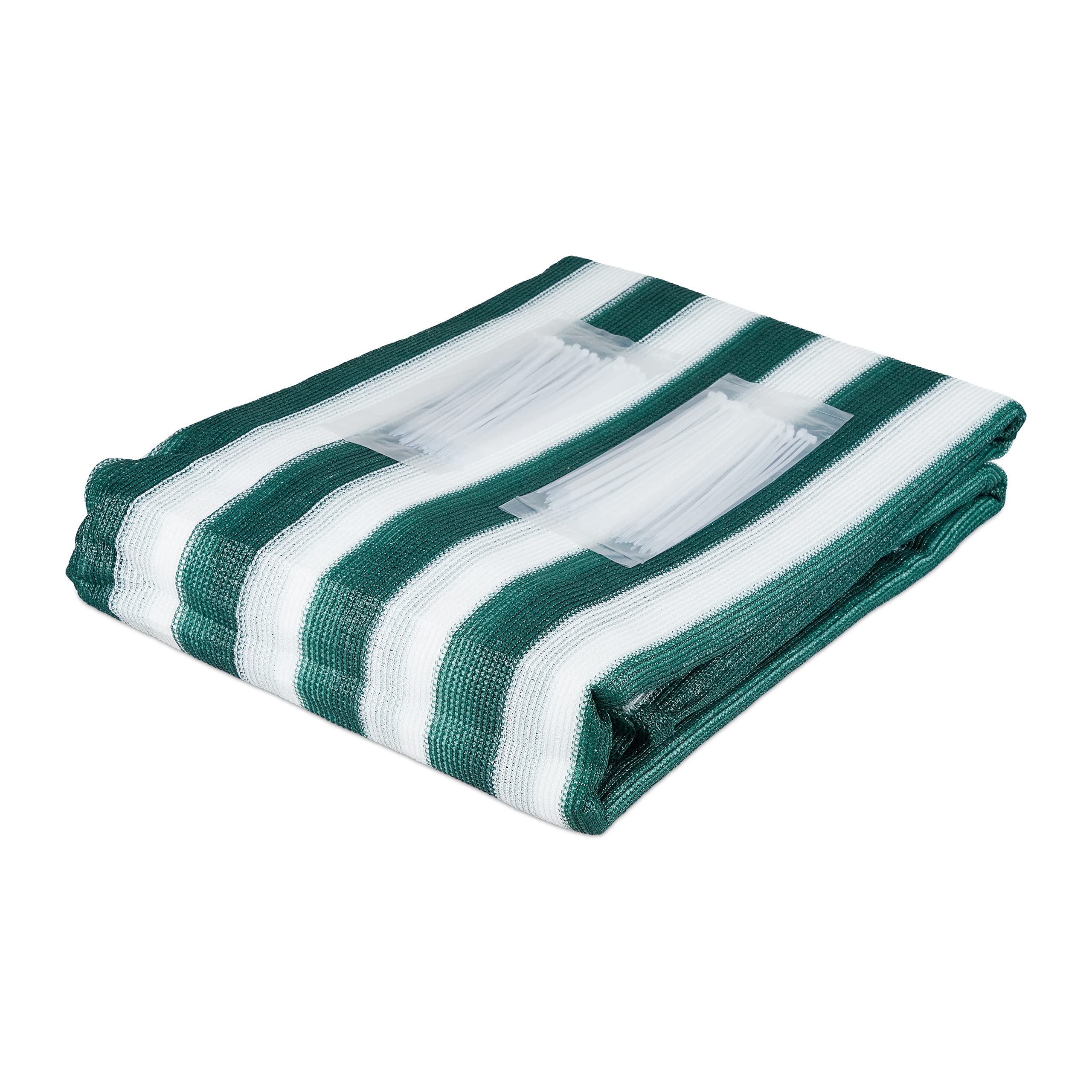 Relaxdays Brise-Vue, paravent clôtures 1,2X 20 m, rambardes, Anti-UV, résistant aux intempéries, PE-HD, Vert-Blanc