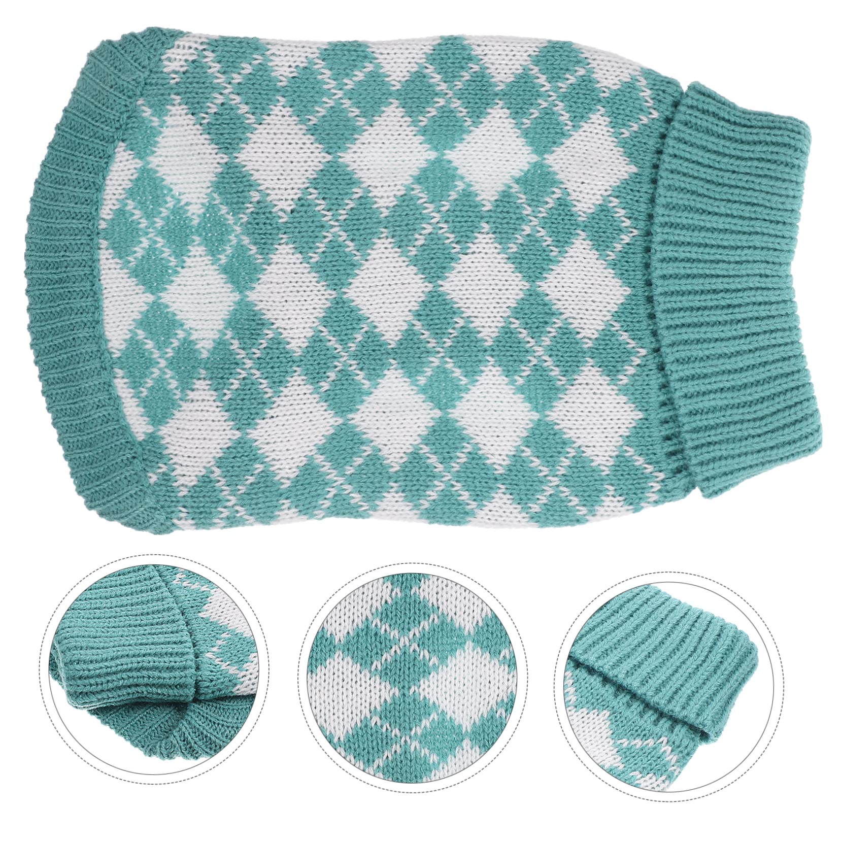 minkissy 4pièces Pull pour Chien Manteau Chaud à Carreaux pour Animaux De Compagnie Vêtements Hiver pour Petits Moyens Et Chiens