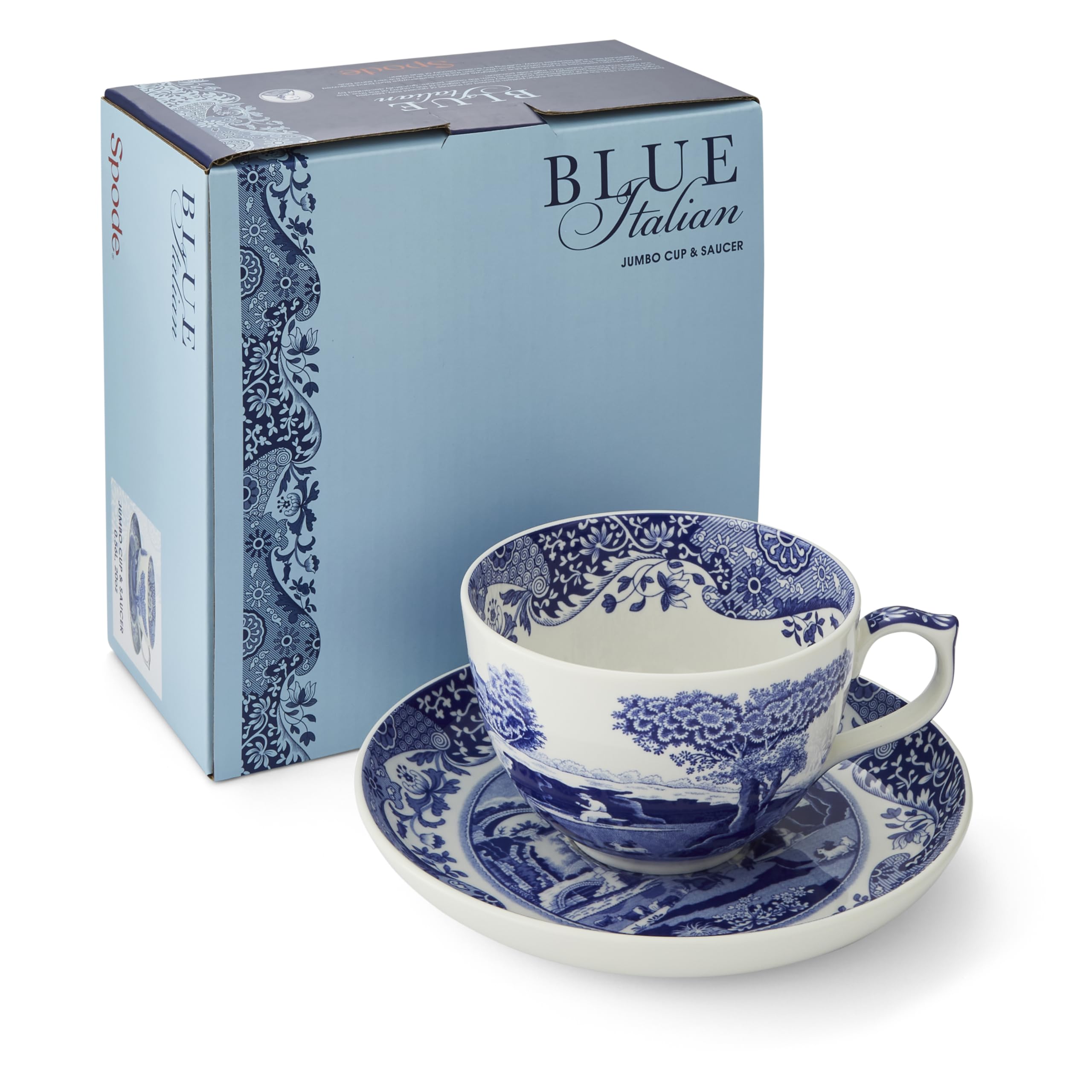 Amazon.com | Portmeirion Spode Blue Italian Teacup and Saucer, 20
