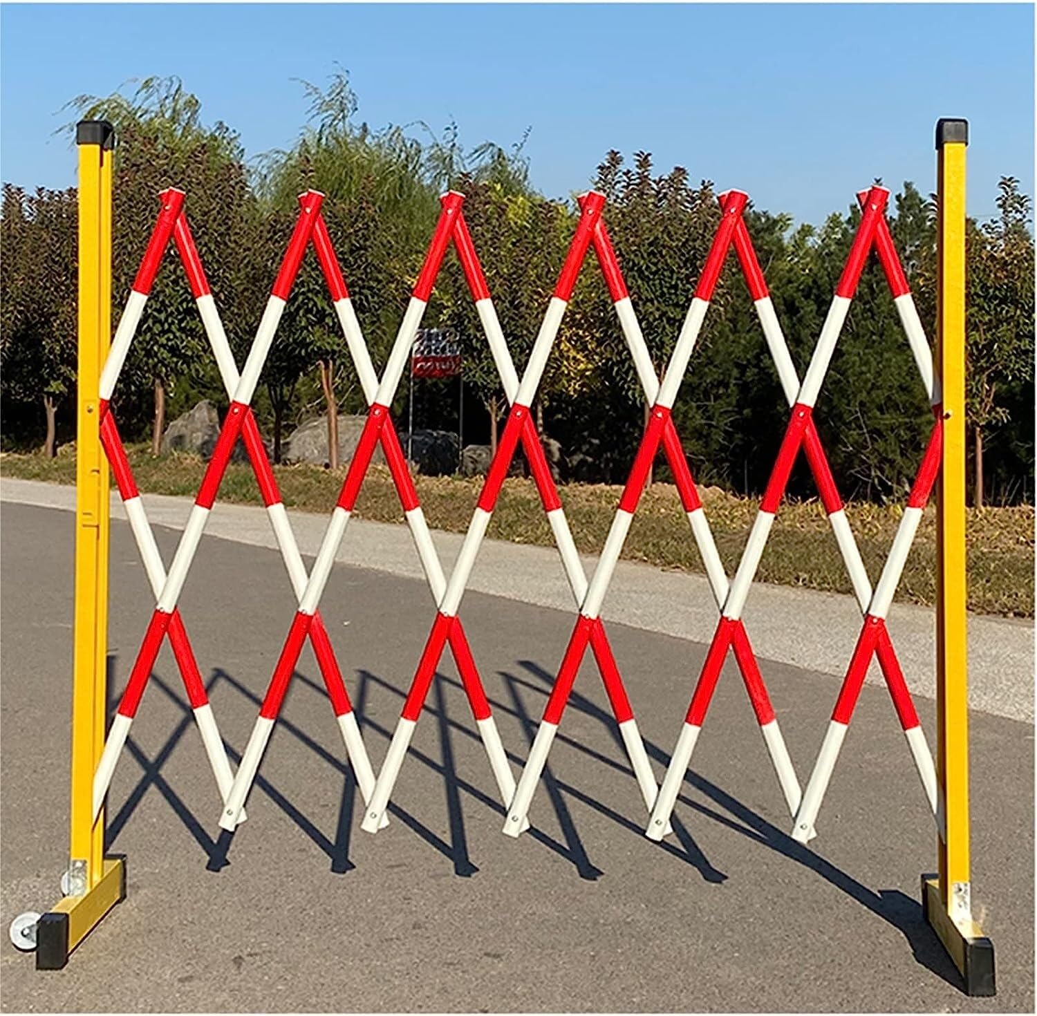 Barrières de circulation télescopiques et flexibles 5m